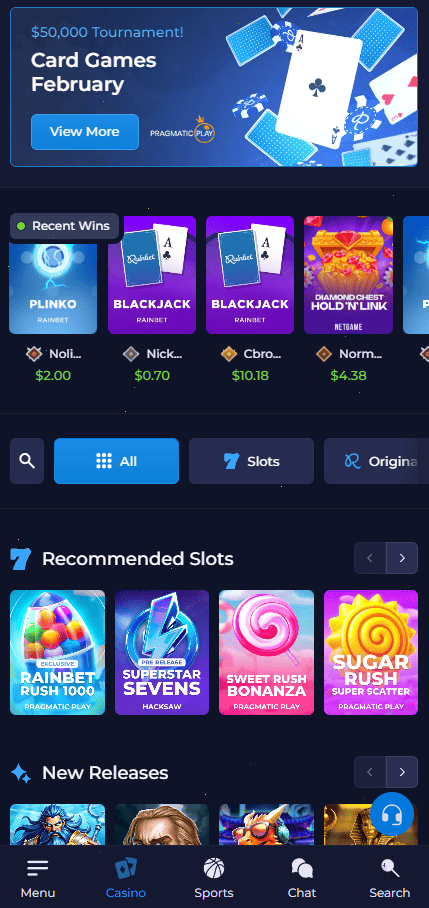 Rainbet Australia – Overview of games and available bonuses